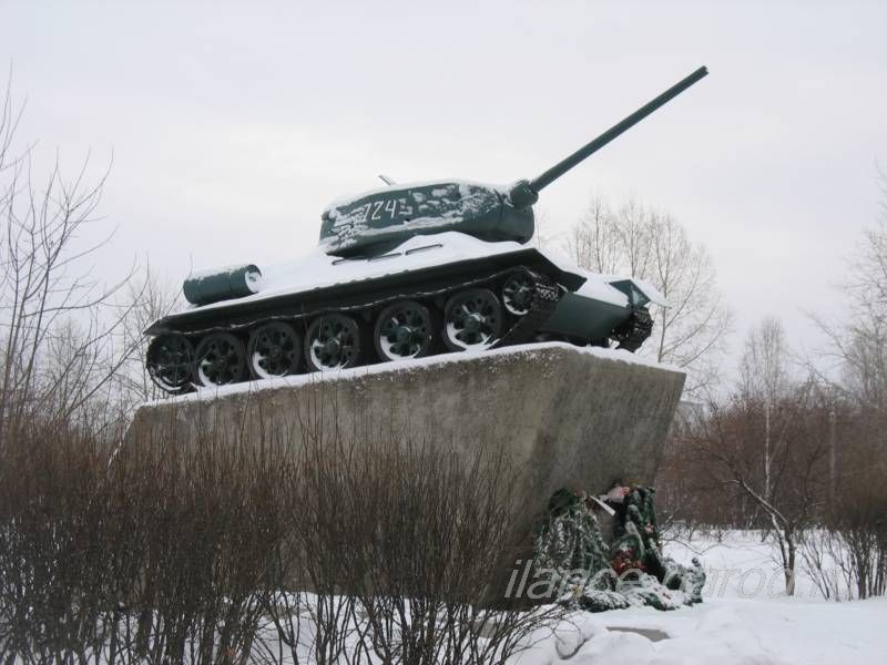 Танк Т-34 в Тайшете. Фото: Егоровой Марины