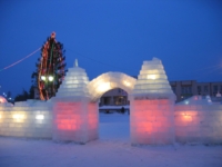 Ледяная крепость в Северобайкальске