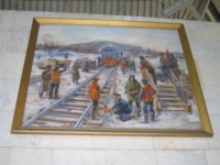 Картины на вокзале Тынды